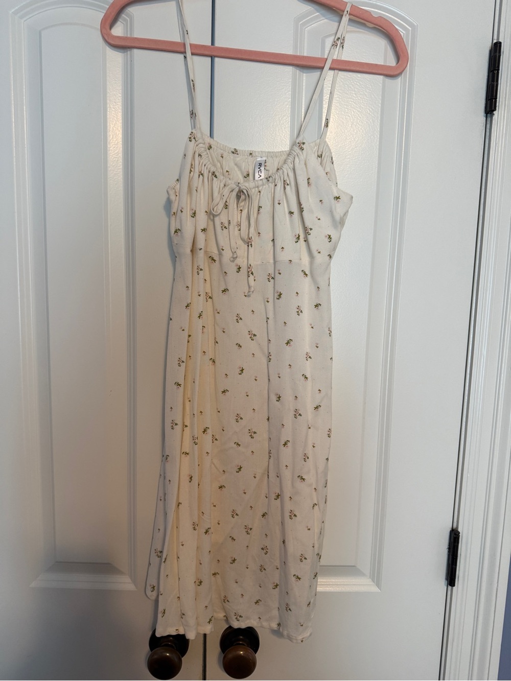 RVCA Cream Floral Spaghetti Strap Sundress